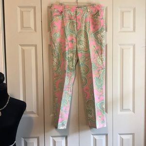 NWOT Ralph Lauren Paisley Chinos Size 14